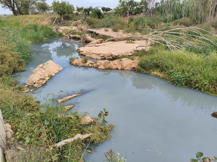 El Ayuntamiento de Requena investiga el origen de un vertido en el río Magro