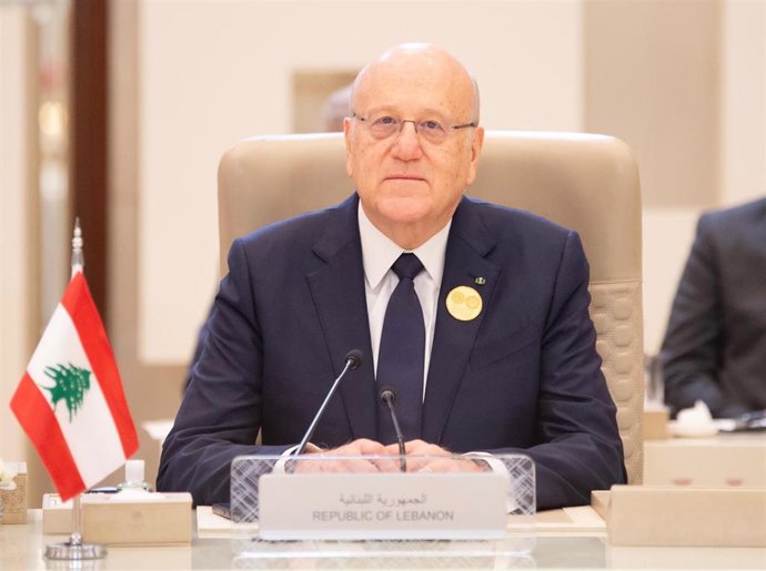 Archivo - El ex primer ministro libanés Nayib Mikati (archivo)