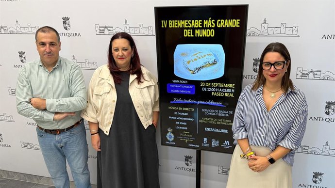 Presentación de la cuarta edición del bienmesabe más grande del mundo, que se celebrará en Antequera el 20 de septiembre.