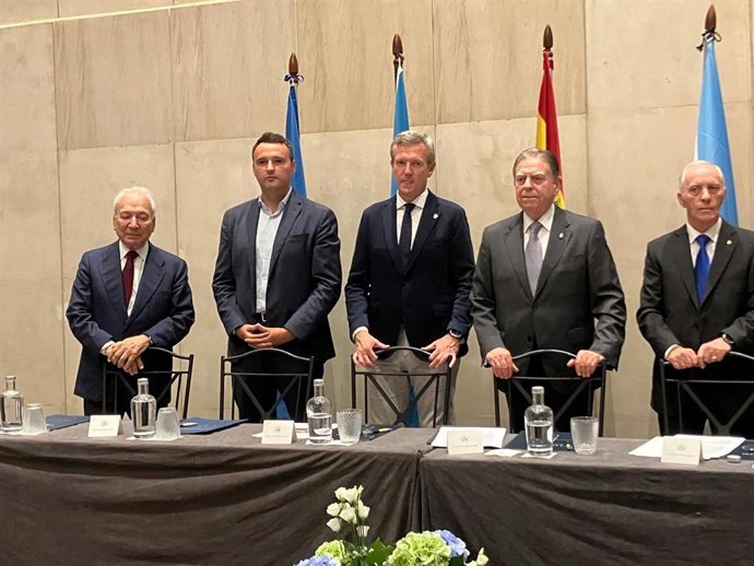 El consejero de Hacienda, Guillermo Peález, en los actos del Día de Galicia en Asturias.