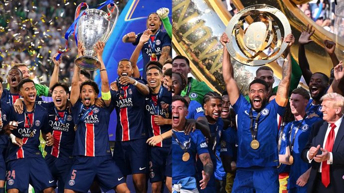 El PSG levanta la Champions 2024-25 y el Chelsea, el Mundial de Clubes 2025.