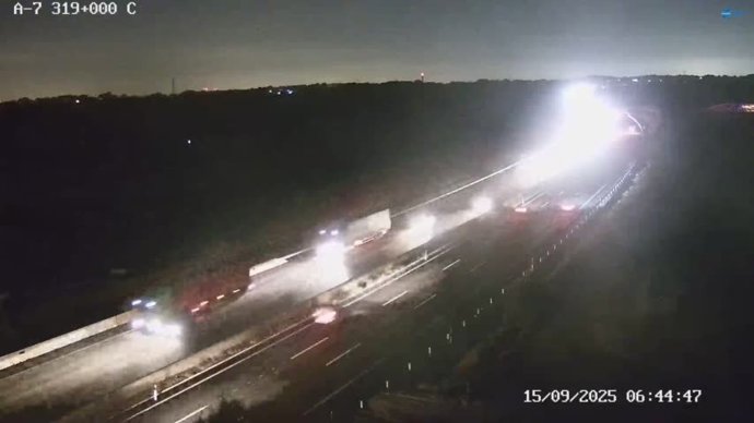 Retenciones en la A-7, en Bétera