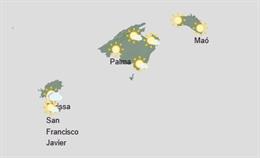 El tiempo hoy, lunes 15 de septiembre, en Baleares.