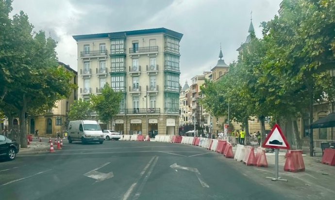 El avance en la obra de la Glorieta obligará a un nuevo corte al tráfico de las calles Muro del Carmen y de Cervantes
