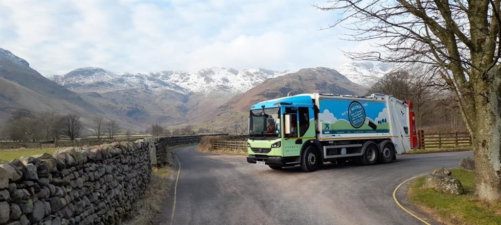 Camión de Cumbria Waste Group