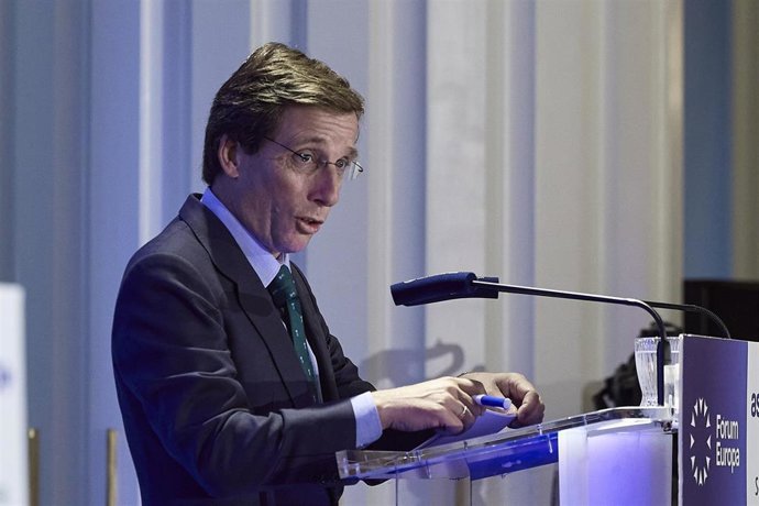 El alcalde de Madrid, José Luis Martínez-Almeida, protagoniza un desayuno informativo de Nueva Economía Fórum, en el Four Seasons Hotel, a 15 de septiembre de 2025, en Madrid (España).