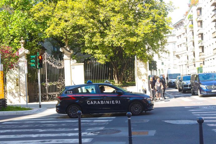 Vehículo de la Policía en Milán