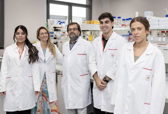 El grupo de investigación en “Envejecimiento Celular y Nutrición” de la Universidad CEU Cardenal Herrera (CEU UCH), que dirige Eloy Bejarano, en el centro de la imagen.