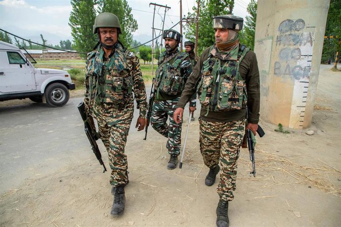 Archivo - Iamgen de archivo de militares del Ejército de India.