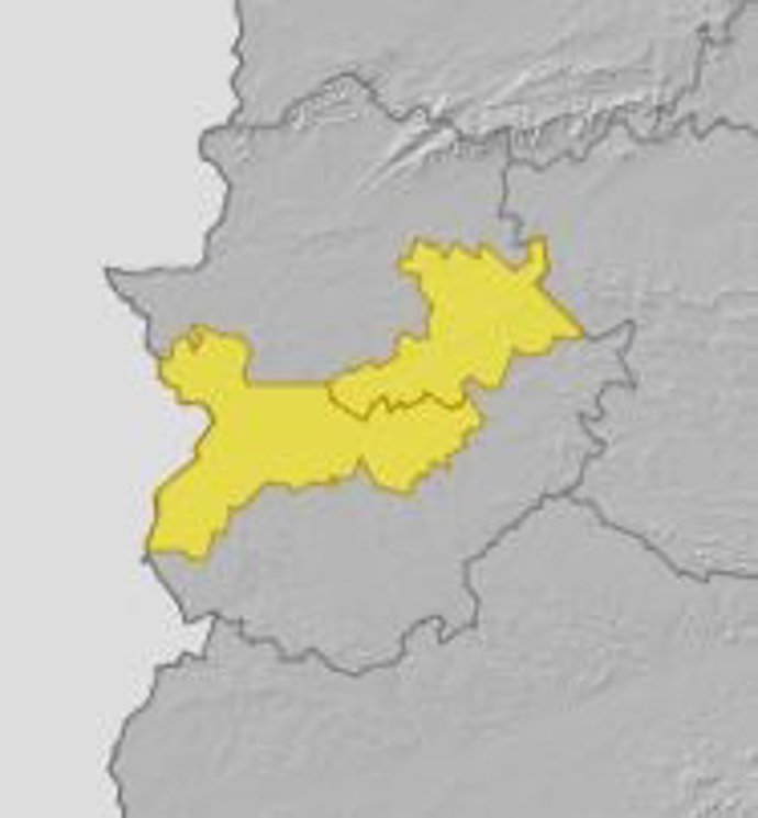 Aviso amarillo en Extremadura para el 16 de septiembre