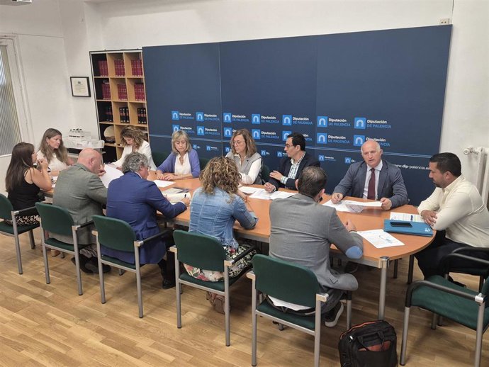Reunión de la Junta de Gobierno de la Diputación de Palencia.