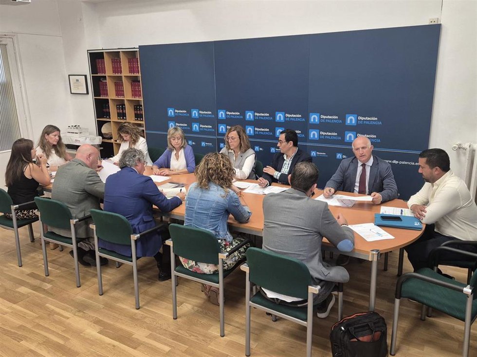 Reunión de la Junta de Gobierno de la Diputación de Palencia.