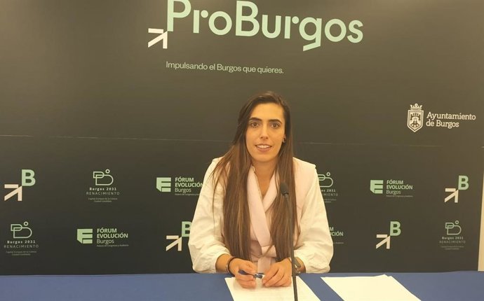 La presidenta de ProBurgos, Andrea Ballesteros.