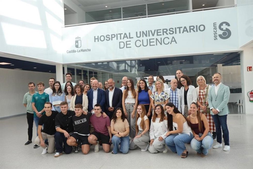 Acto de bienvenida a los alumnos de tercer curso del Grado de Ingeniería Biomédica de la Universidad de Castilla-La Mancha.