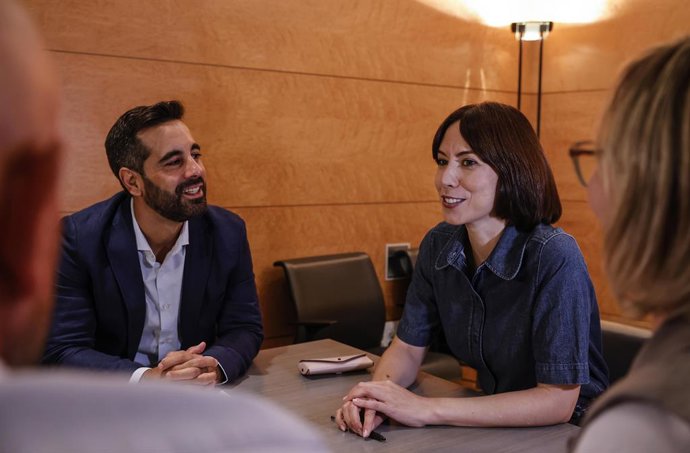 La ministra de Ciència, Innovació i Universitats i líder del PSPV, Diana Morant, es reunix en les Corts Valencianes amb direcció del grup parlamentari socialista, a 15 de setembre del 2025, a València (Espanya)