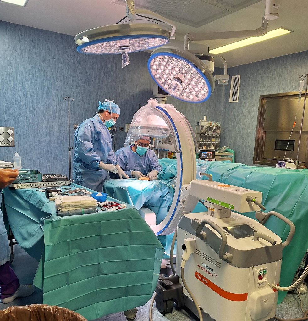 Quirófano de un hospital de Huelva.