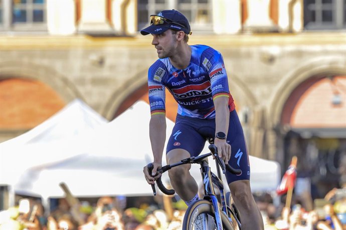 Archivo - Maximilian SCHACHMANN, Soudal Quick-Step, during the Tour de France 2025, UCI WorldTour cycling event, Teams presentation on 3 July 2025 in Lille, France - Photo Stefano Cavasino / DPPI