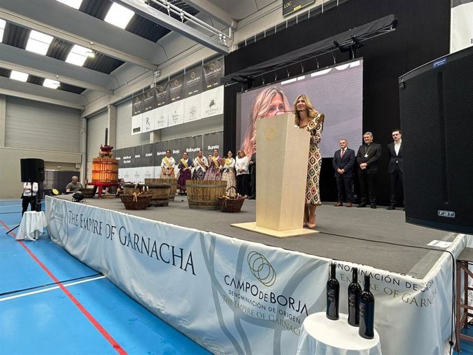 Mar Vaquero ha participado en la Fiesta de la Vendimia Campo de Borja.