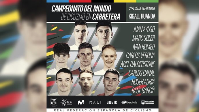 El corredor del UAE Juan Ayuso liderará a España en el Mundial de Ruanda, el primero en África.