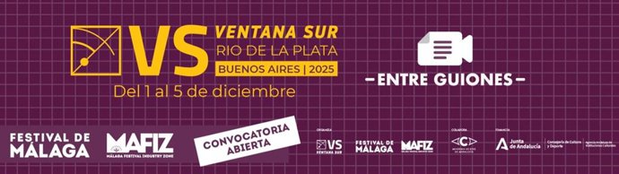 El Festival de Málaga, a través de su Área de Industria MAFIZ, participa de nuevo en el proyecto -Entre Guiones-, organizado y desarrollado por Ventana Sur, y que tendrá lugar del 1 al 5 de diciembre de 2025 en Buenos Aires (Argentina).