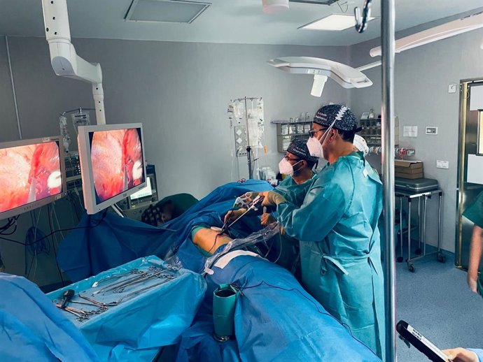 Una operación quirúrgica.