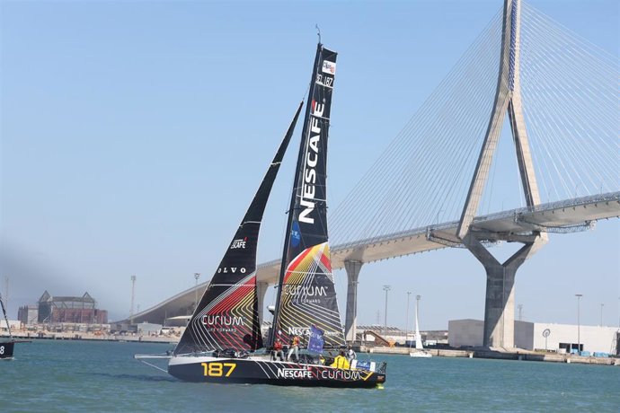 Embarcaciones  participantes en la Regata Globe 40. A 11 de septiembre de 2025 en Cádiz, Andalucía (España). 