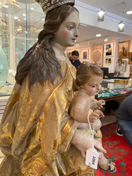 La imagen que se subasta y que algunos expertos atribuyen a Salzillo