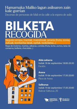 Cartel de la recogida solidaria