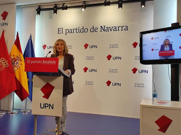 La presidenta de UPN, Cristina Ibarrola.