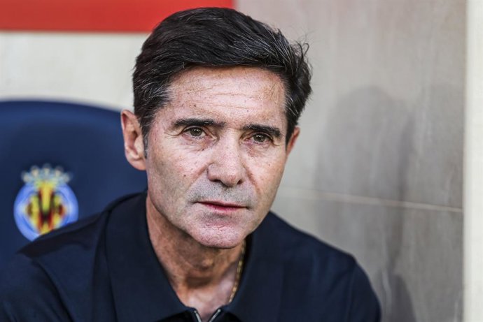 Marcelino Garcia, head coach of Villarreal CF looks on during the Spanish league, LaLiga EA Sports, football match played between Villarreal CF and Girona FC at La Ceramica stadium on August 24, 2025, in Villarreal, Spain.
