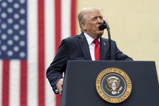 September 11, 2025, Arlington, Va, United States: U.S President Donald Trump delivers remarks during the commemoration of the 24th anniversary of the September 11th terror attacks at the Pentagon, September 11, 2025 in Arlington, Virginia.