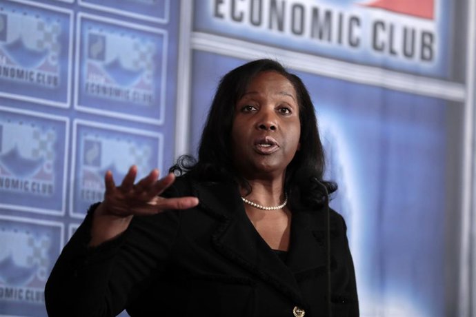 Archivo - November 30, 2022, Detroit, Michigan, U.S: Dr. LISA COOK, Federal Reserve Board Governor atf the U.S. Federal Reserve System.the Detroit Economic Club Meeting held at the Masonic in Detroit, Michigan, on Wednesday, November 30, 2022.