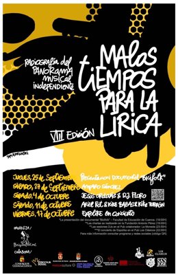 Cartel de 'Malos Tiempos para la Lírica'.