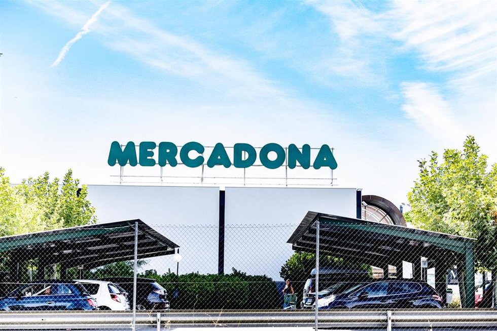 Un letrero de Mercadona, 