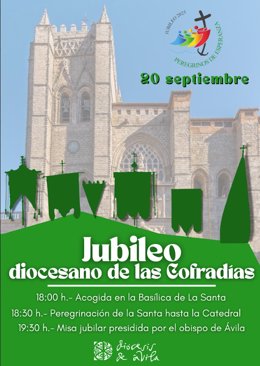 Cartel del Jubileo  de las Cogradías de Ávila.