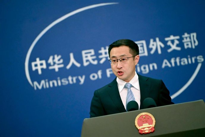 El portavoz del Ministerio de Exteriores de China, Lin Jian. 