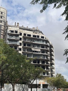 Edificio incendio en Campanar