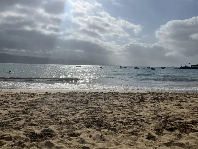 Playa de Las Canteras, en Las Palmas de Gran Canaria