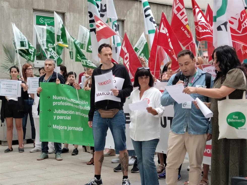 Trabajores del SNS reclaman en Logroño un Estatuto Marco "para avanzar" que ponga en valor "a profesionales y pacientes"