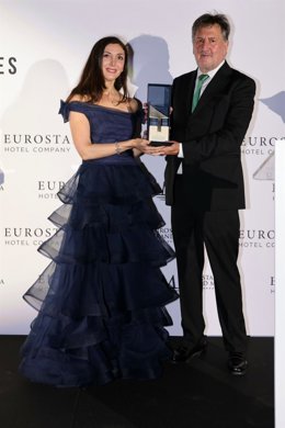 Espido Freire, ganadora del XX Premio Eurostars de Narrativa de Viajes con su obra 'Guía de lugares que ya no existen'