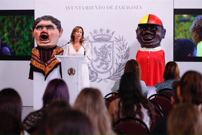 La alcaldesa de Zaragoza, Natalia Chueca, presneta las fiestas del Pilar 2025