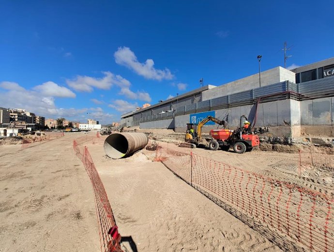 Obras de la Estación Central de Tram d'Alacant