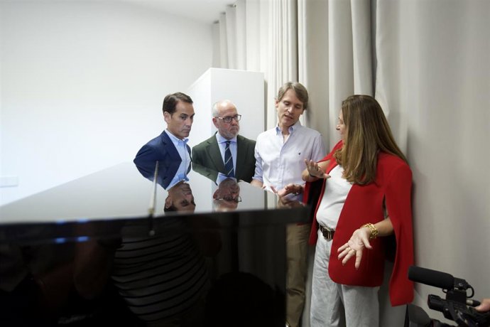 La consejera de Desarrollo Educativo, María del Carmen Castillo, en el Conservatorio Superior de Música de Jaén.