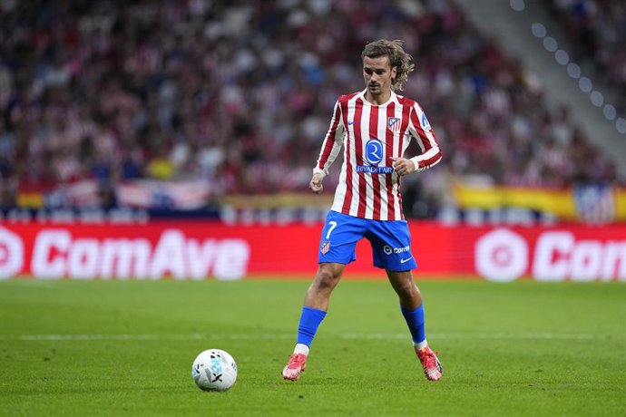 Antoine Griezmann of Atletico de Madrid in action during the Spanish League, LaLiga EA Sports, football match played between Atletico de Madrid and Villarreal CF at Riyadh Air Metropolitano stadium on September 13, 2025, in Madrid, Spain.