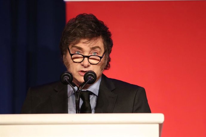 Archivo - Arquivo - Javier Milei, da Argentina, na Conferência de Ação Política Conservadora (CPAC)