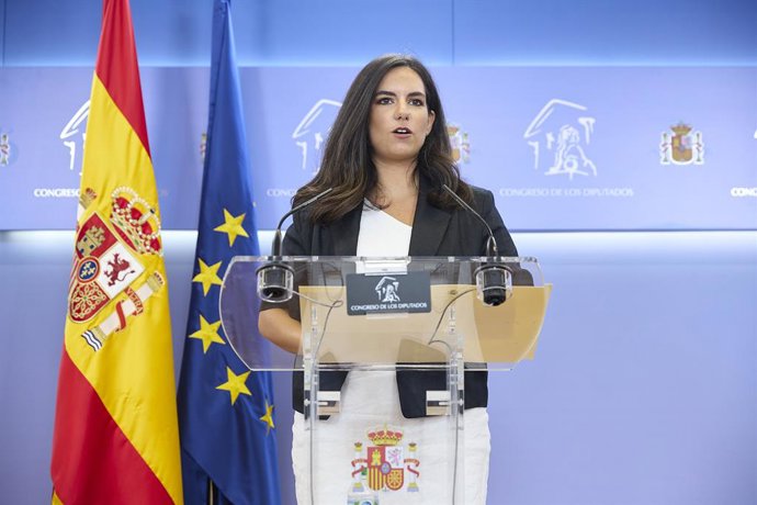 La portavoz de VOX en el Congreso, Pepa Millán, 