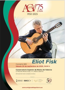 Cartel del concierto organizado por Amigos de la Guitarra