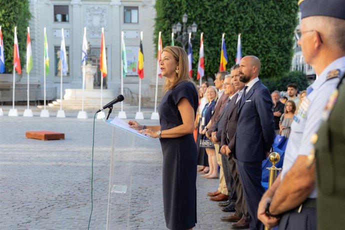 La delegada de Deporte, Silvia Pozo, durante su intervención en el acto.
