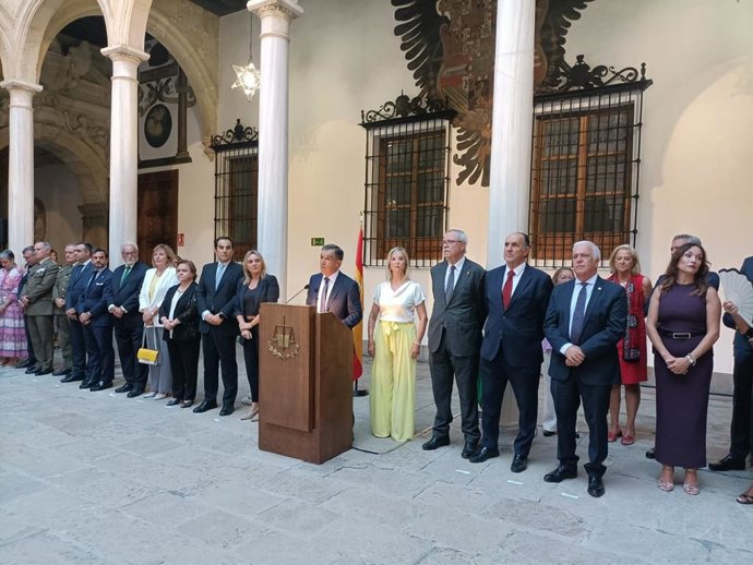 Acto de apertura del año judicial en Andalucía celebrado en el patio de la Real Chancillería de Granada, sede del TSJA.