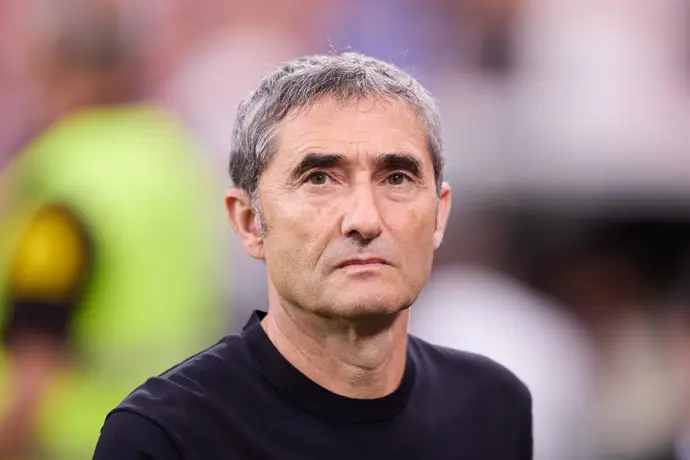 El entrenador del Athletic Club, Ernesto Valverde